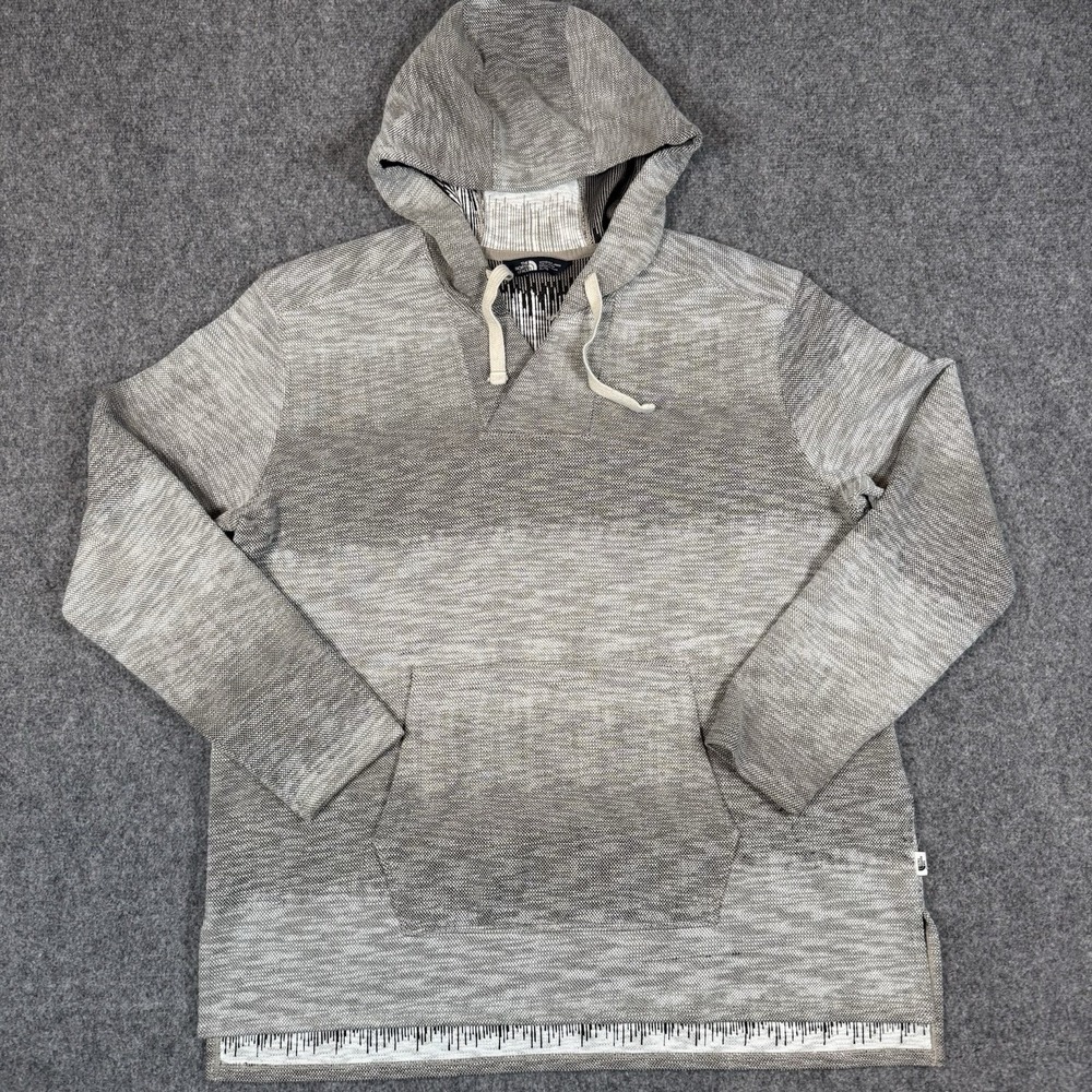 The North Face Wells Cove Knit Hoodie Womens XL Fits L Grey Ombre NF0A3SVD
